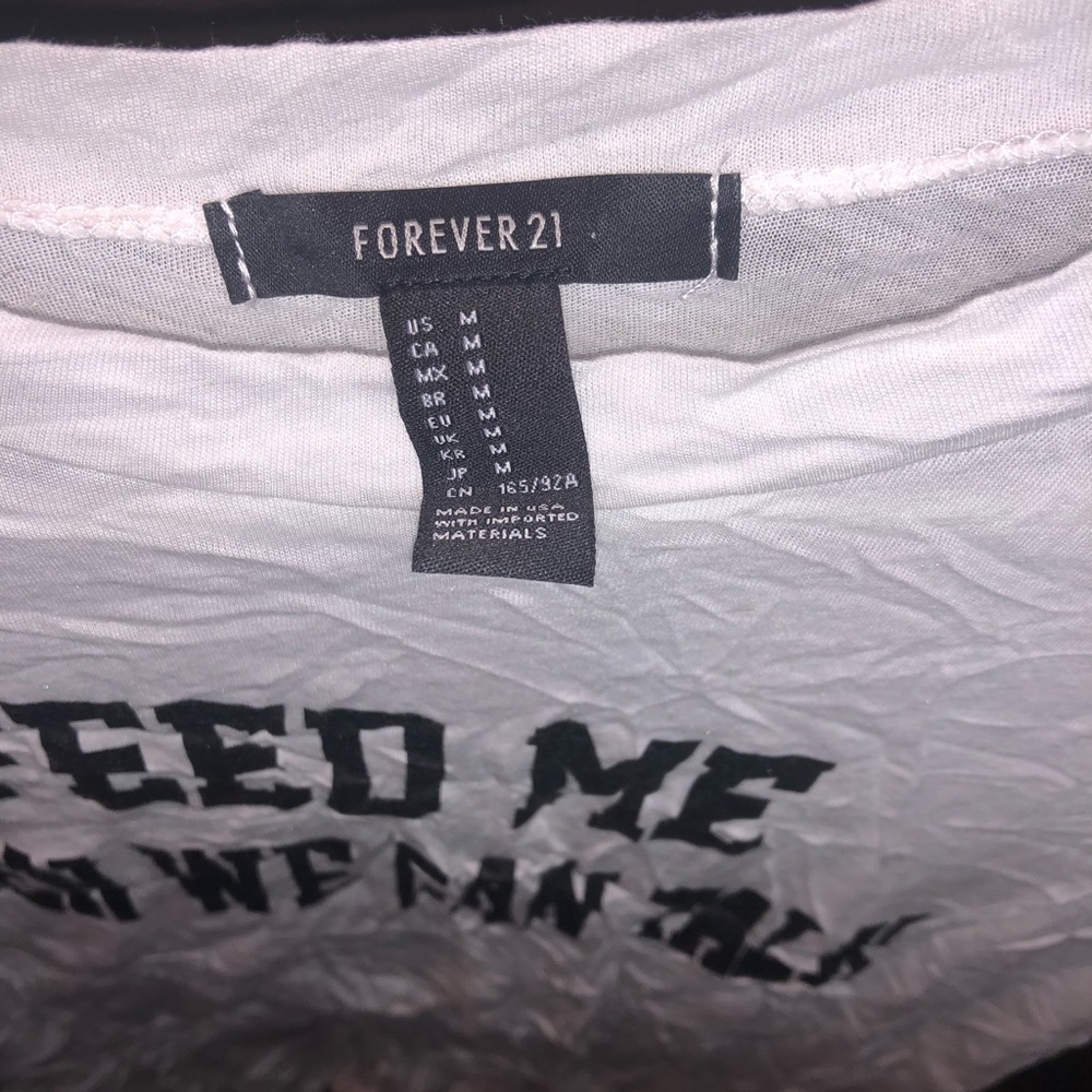 F21 sz M * feed me then we can talk tee - Picture 2 of 2